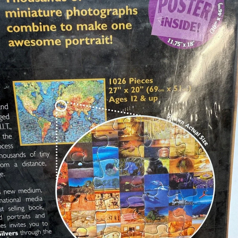 Buffalo Games Photomosaics Robert Silvers Pig Jigsaw Puzzle 1000 Pc New Sealed